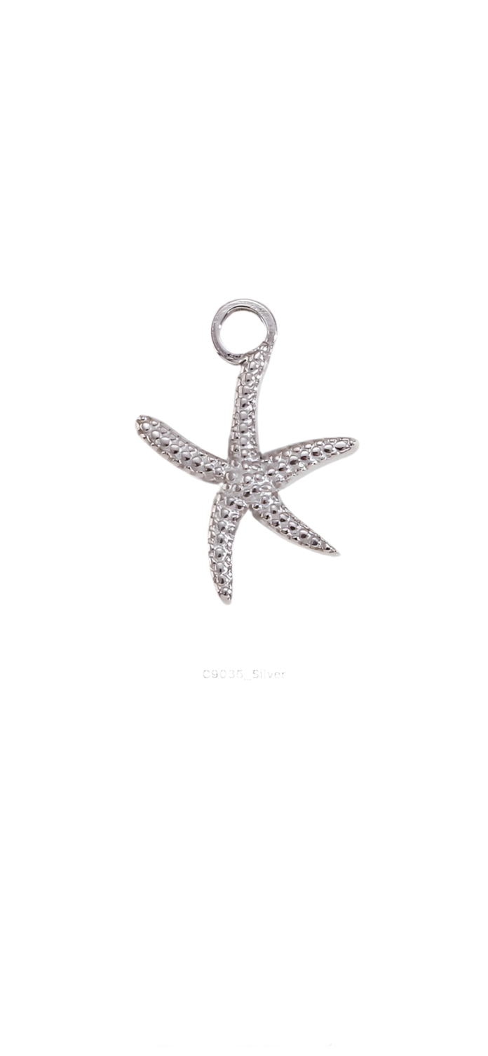 Silver flat starfish