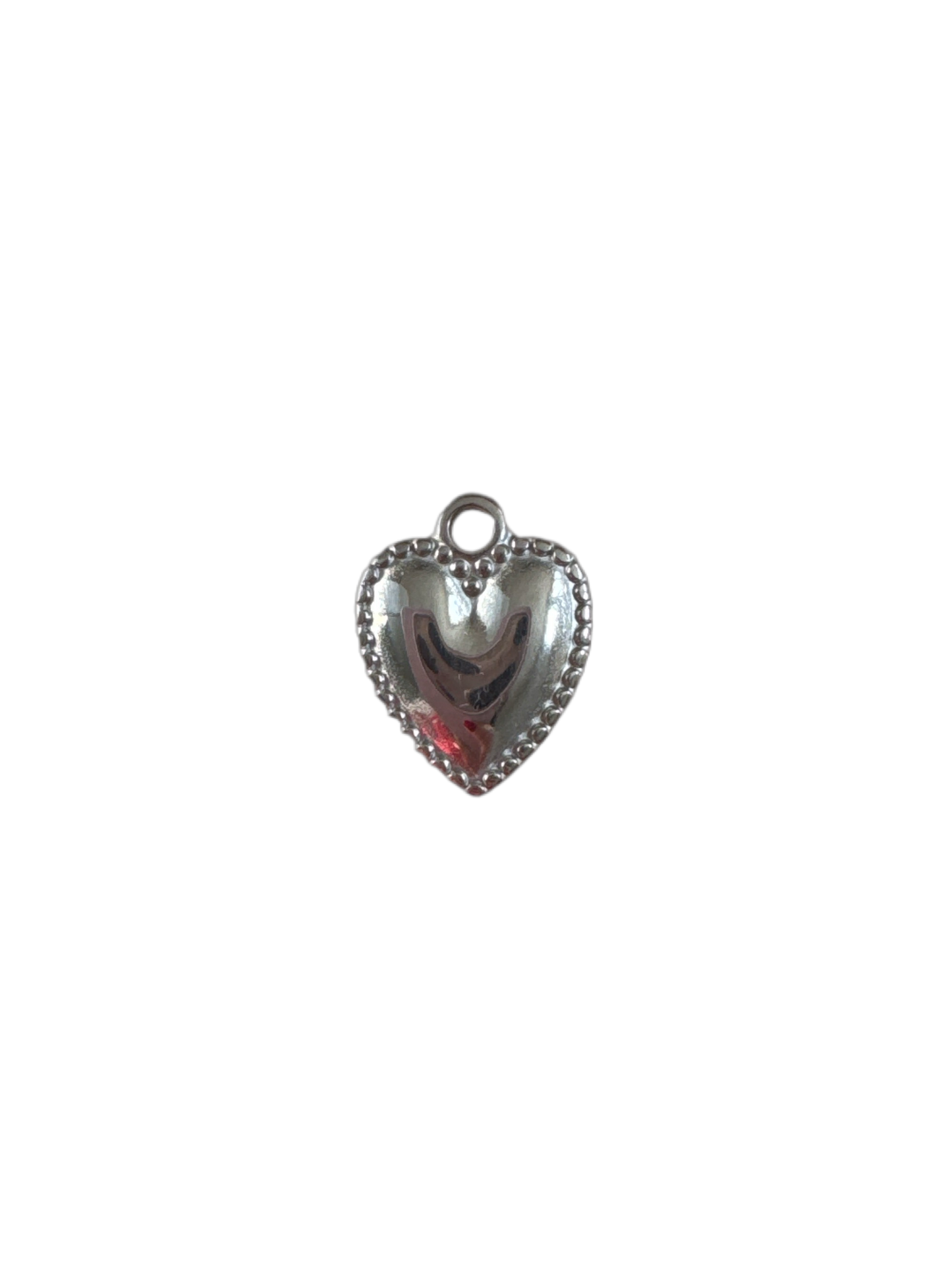 Silver studded heart