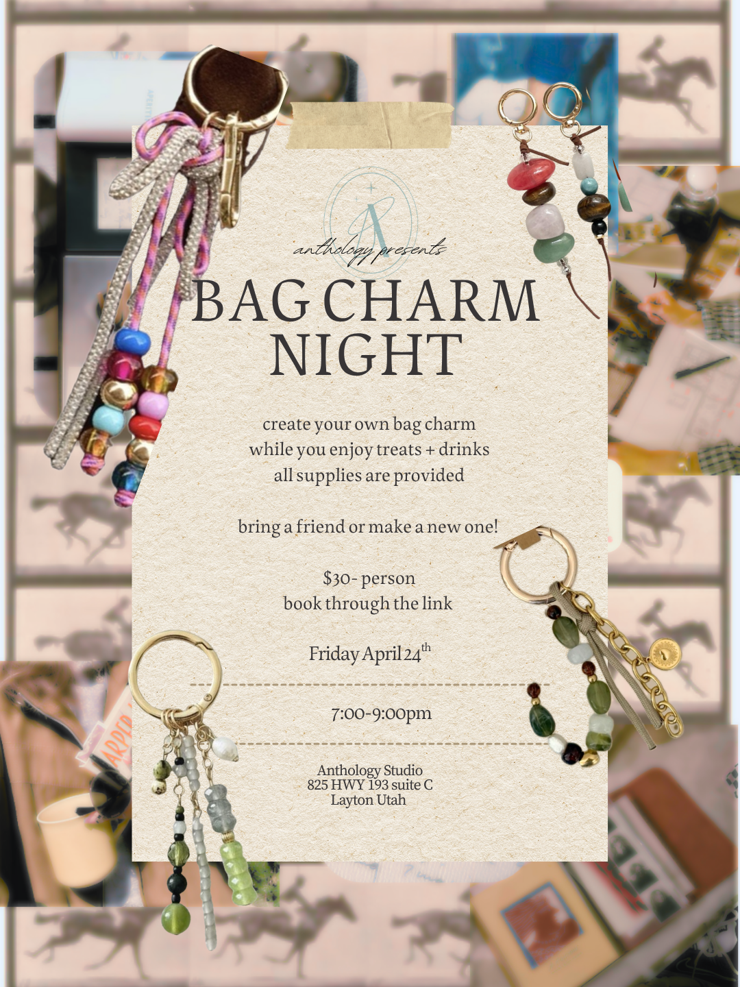 Bag charm workshop