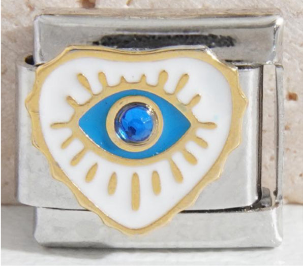 White evil eye