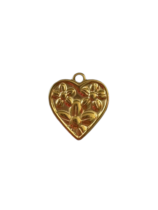 Gold flower heart