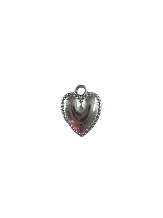 Silver studded heart