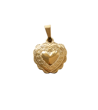 Decorative gold heart