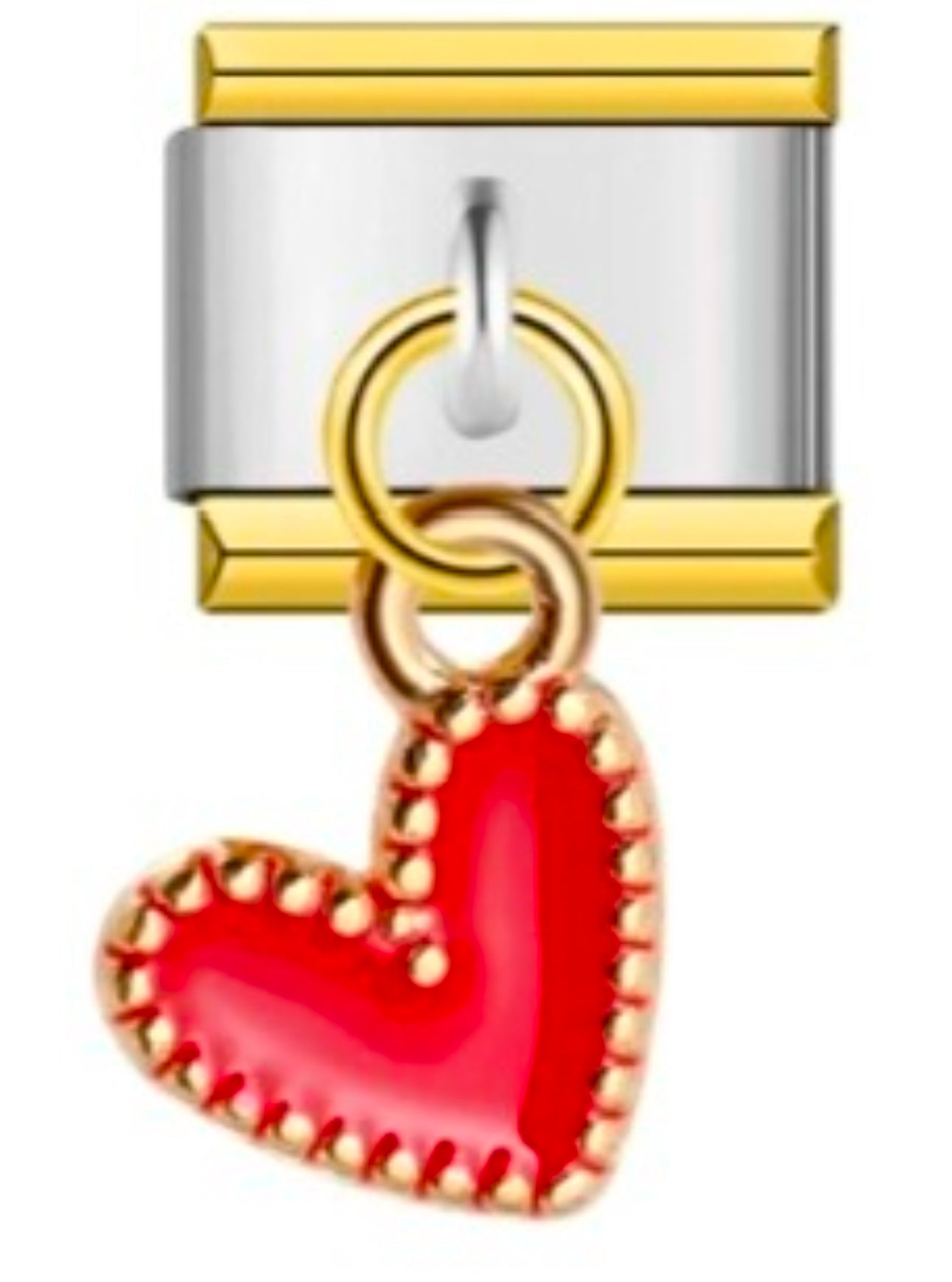 Dangle red heart