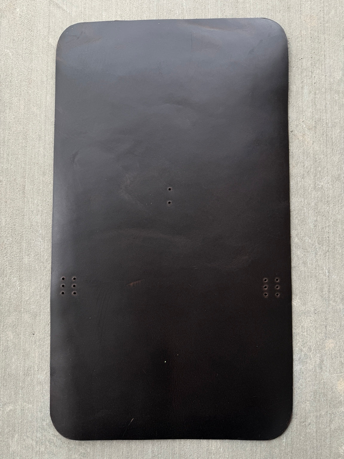 Example 5 of scuffs and scratches on an A5 espresso Studio Seconds journal